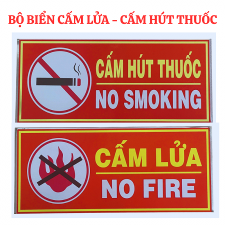 Bảng cấm lửa và cấm hút thuốc