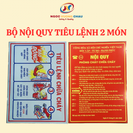 Bảng nội quy và tiêu lệnh tole