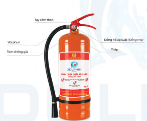 Bình chữa cháy Bột ABC Dolphin - DPA- ABC4 Bình chữa cháy Bột ABC Dolphin - DPA- ABC4