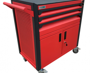 Tủ dụng cụ 3 ngăn kèm hộc đôi bên dưới có khóa N2T1RD3 (Đỏ)