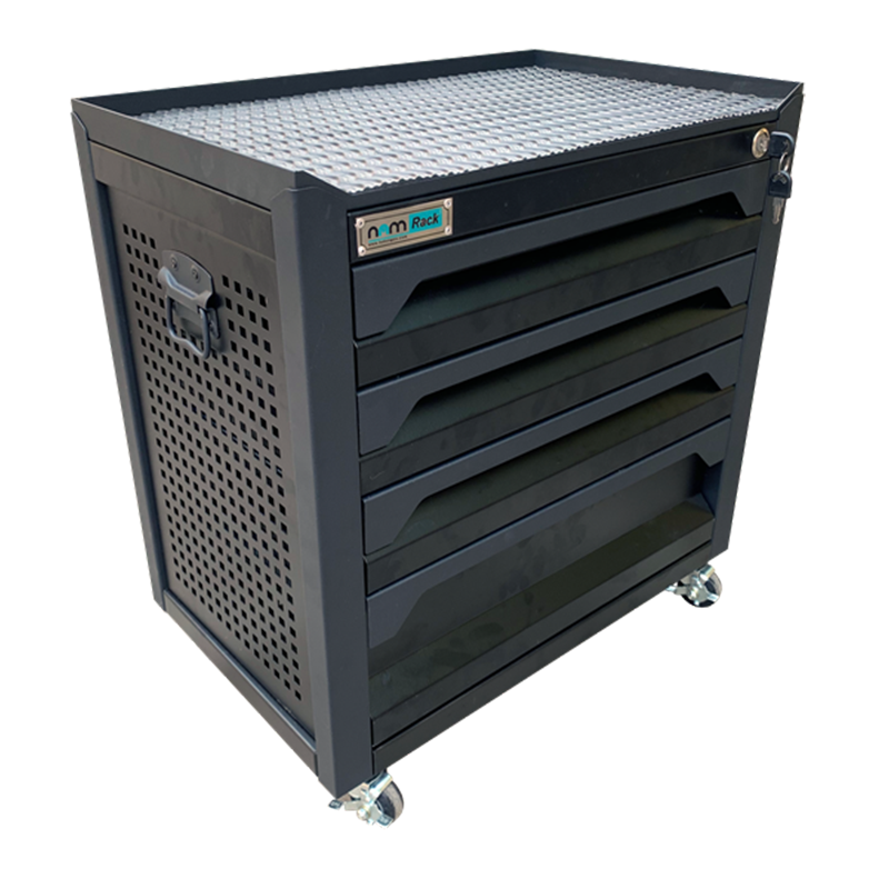 Tủ dụng cụ gia đình 4 ngăn có khóa - F0RD4 - Màu đen