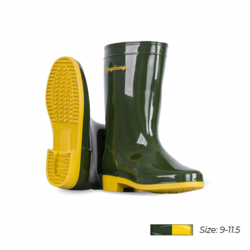 Ủng cao su màu xanh rêu Thùy Dương