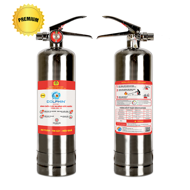 Bình chữa cháy đa năng gốc nước Dolphin - I1L Premium