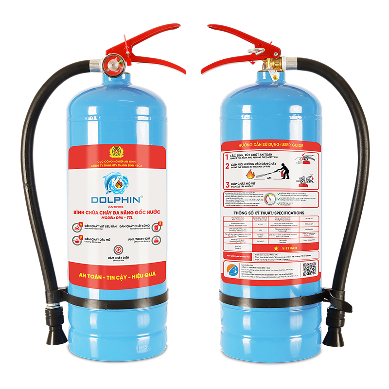 Bình chữa cháy đa năng gốc nước Dolphin - T3L